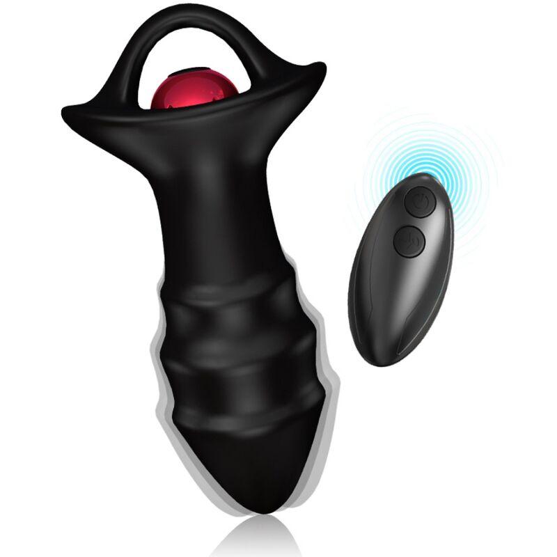 ARMONY - KYLIN DOIGT VIBRATEUR &amp; PLUG ANAL TÉLÉCOMMANDE NOIR