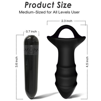 ARMONY - KYLIN DOIGT VIBRATEUR &amp; PLUG ANAL TÉLÉCOMMANDE NOIR