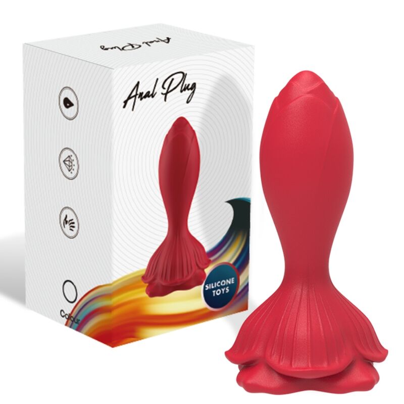 ARMONY - VIBRATEUR ROSE &amp; PLUG ANAL PETITE TÉLÉCOMMANDE ROUGE