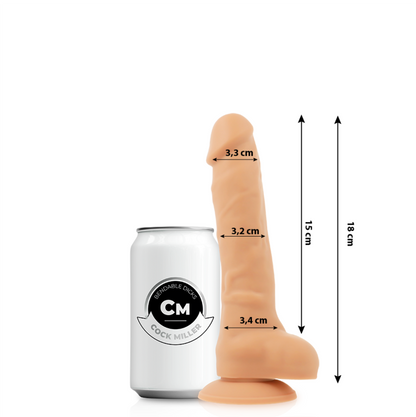 COCK MILLER - COCKSIL ARTICULABLE EN SILICONE DENSITÉ 18 CM