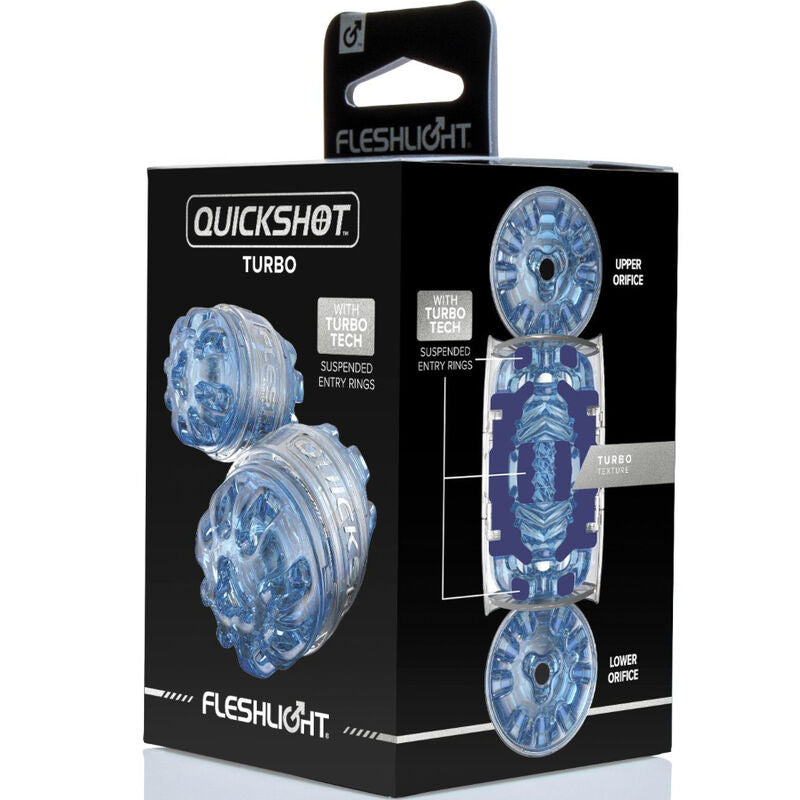 FLESHLIGHT - MASTURBATEUR QUICKSHOT TURBO BLUE ICE