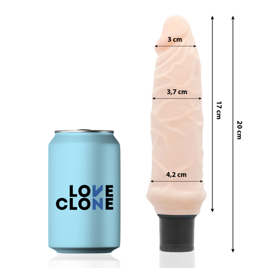 LOVECLONE - VIBRATEUR AUTOLUBRIFIANT IVAR 20 CM -O- 3,7 CM