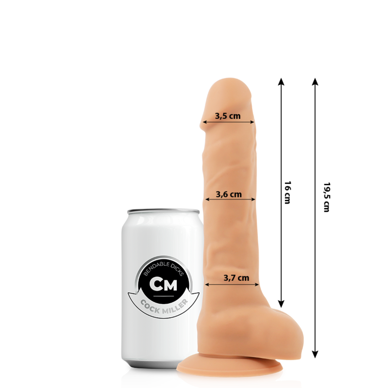 COCK MILLER - SILICONE DENSITY ARTICULABLE COCKSIL 19.5 CM