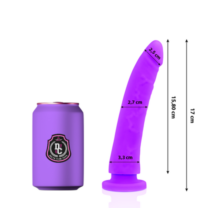 DELTA CLUB - GODE RÉALISTE EN SILICONE MÉDICAL LILAS 17 CM -O- 3 CM