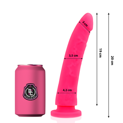 DELTA CLUB - GODE RÉALISTE ROSE SILICONE MÉDICAL 20 CM -OU- 4 CM
