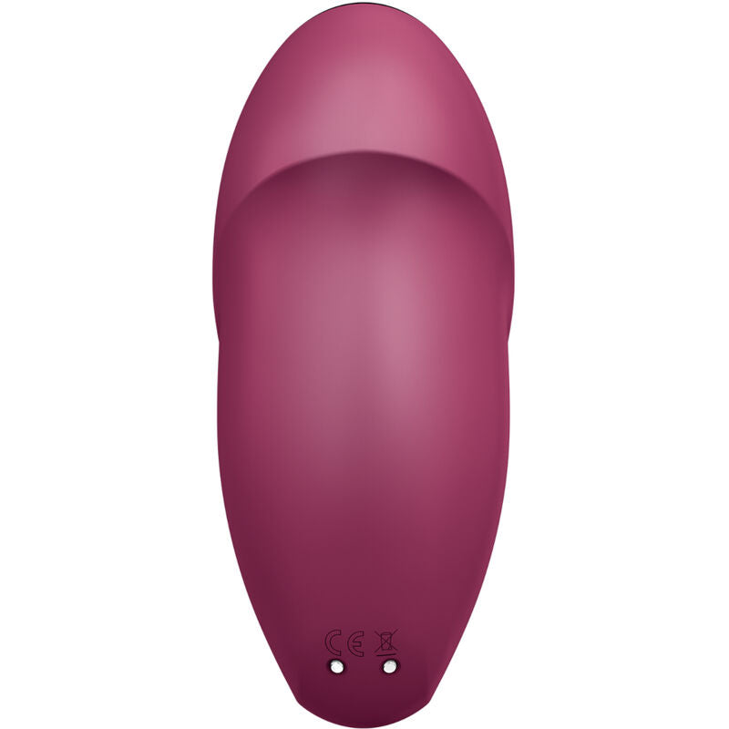 SATISFYER - TAP &amp; CLIMAX 1 VIBRATEUR À LAY-ON ROUGE