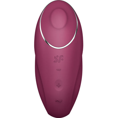 SATISFYER - TAP &amp; CLIMAX 1 VIBRATEUR À LAY-ON ROUGE