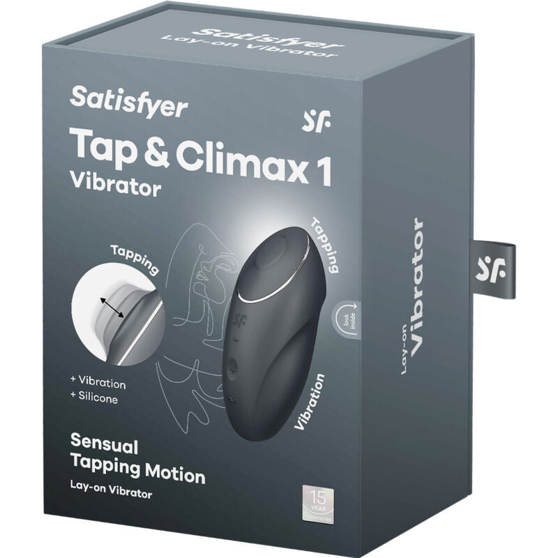 SATISFYER - TAP &amp; CLIMAX 1 VIBRATEUR À LAY-ON ROUGE