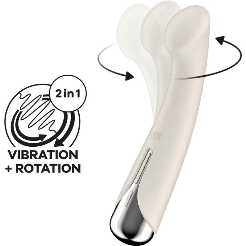 SATISFYER - VIBRATEUR ROTATIF SPINNING G-SPORT 1 ROUGE