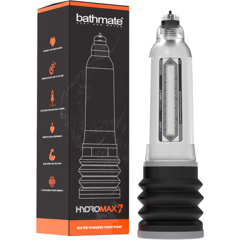 BATHMATE - BOMBA DE AUMENTO DEL PENE TRANSPARENTE HYDROMAX 7