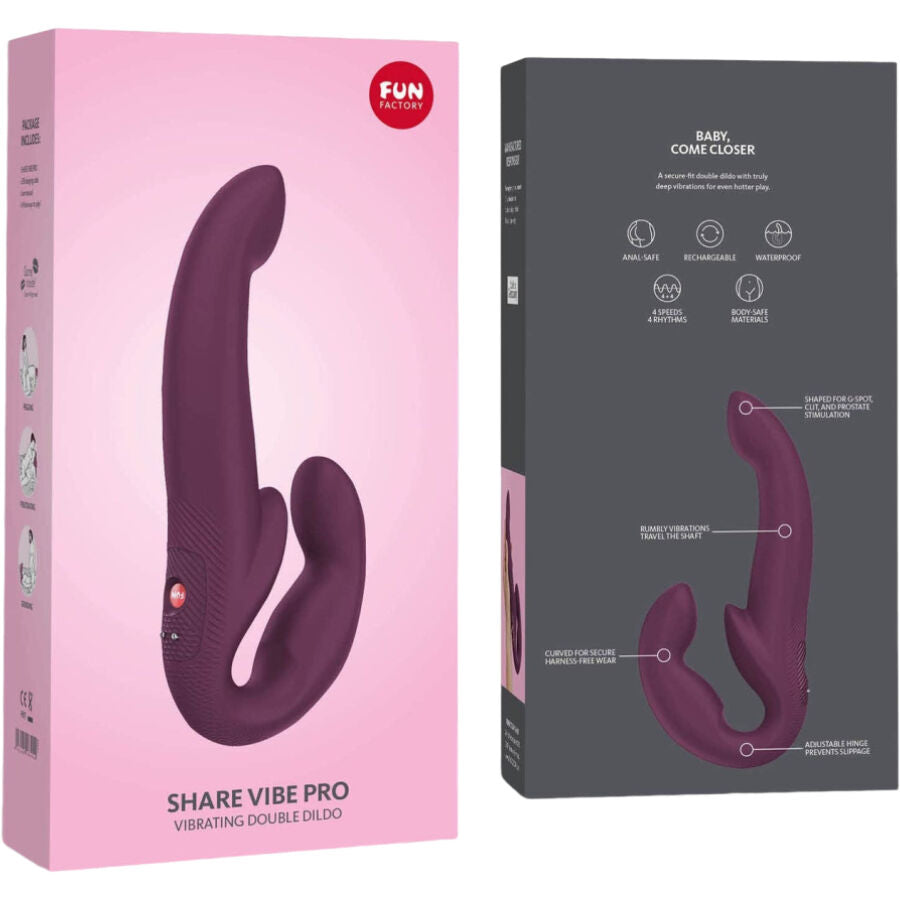 FUN FACTORY - SHARE VIBE PRO VIBRADOR DOBLE VIOLETA