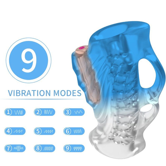 ARMONY - MASTURBATOR FINGER & VIBRATOR BLUE GRADIENT