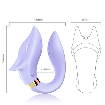 ARMONY - FOX VIBRATOR FOR COUPLES REMOTE CONTROL PURPLE