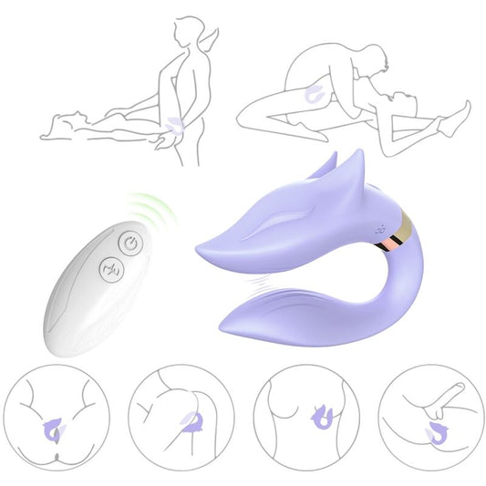 ARMONY - FOX VIBRATOR FOR COUPLES REMOTE CONTROL PURPLE