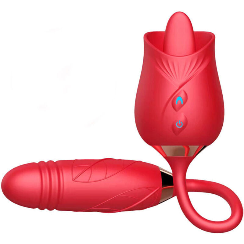 ARMONY - VIBRATEUR FLEUR DELIGHT &amp; POUSSÉE AVEC LANGUE ROUGE