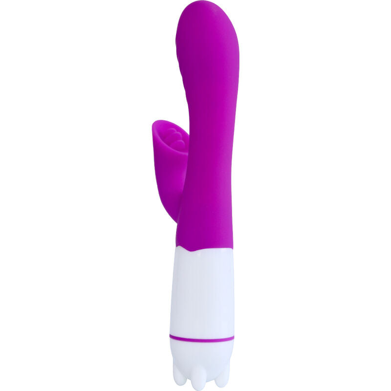 ARMONY - VIBRATEUR ET STIMULATEUR HAPPY AVEC LANGUE RECHARGEABLE (VIOLET)