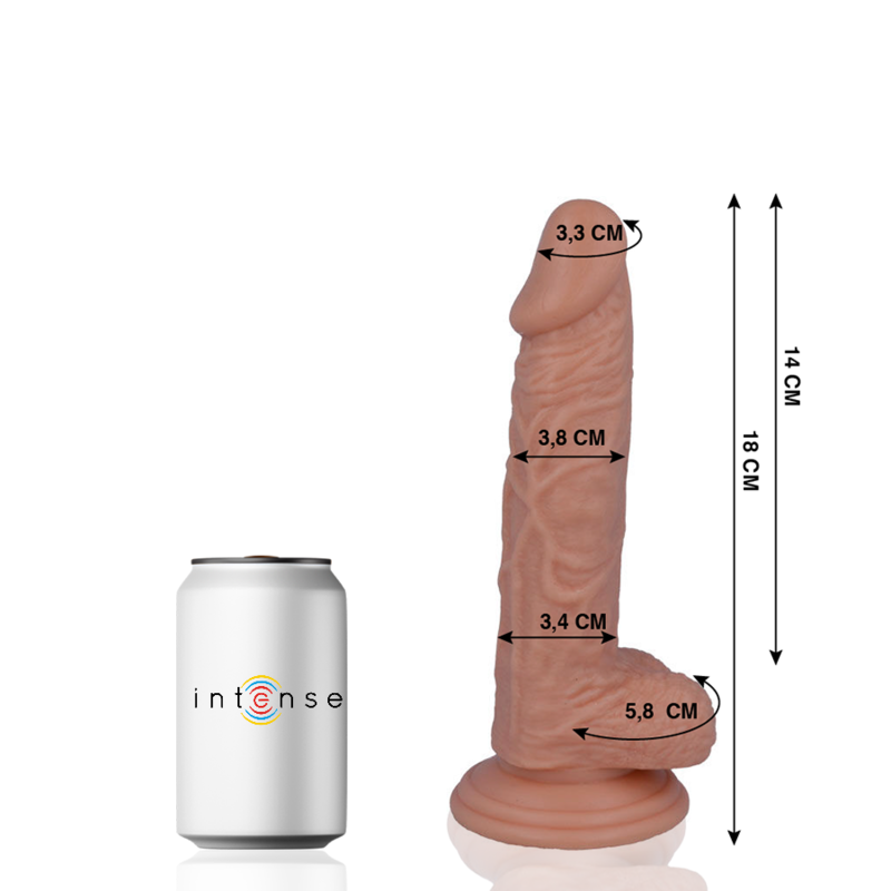 MR INTENSE - 11 PENE REALISTA 18 CM -O- 3,8 CM