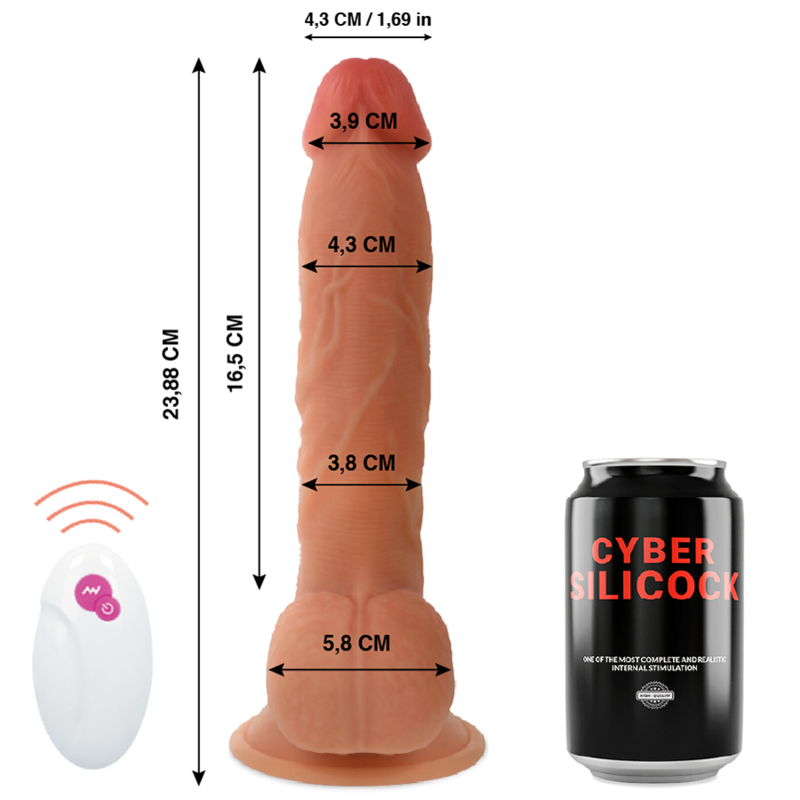 CYBER SILICOCK - TÉLÉCOMMANDE RÉALISTE MASTER BEN 23,88 CM -O- 4,3 CM