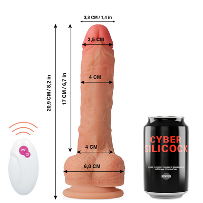 CYBER SILICOCK - REMOTE CONTROL REALISTIC MASTER HUCK 20.9 CM -O- 4 CM