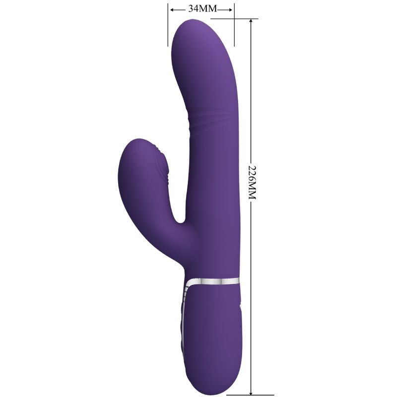 PRETTY LOVE - VIBRADOR MULTIFUNCIÓN PUNTO G MORADO