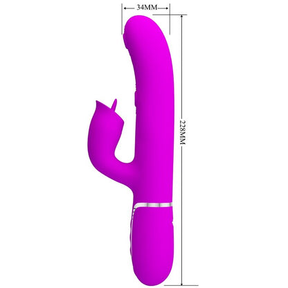 PRETTY LOVE - VIBRADOR CONEJO CON LAMIGAS FUCSIA