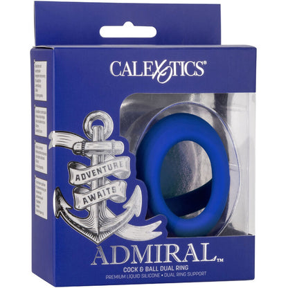 CALEXOTICS - ANILLO DOBLE DE BOLA PARA PENE ADMIRAL AZUL