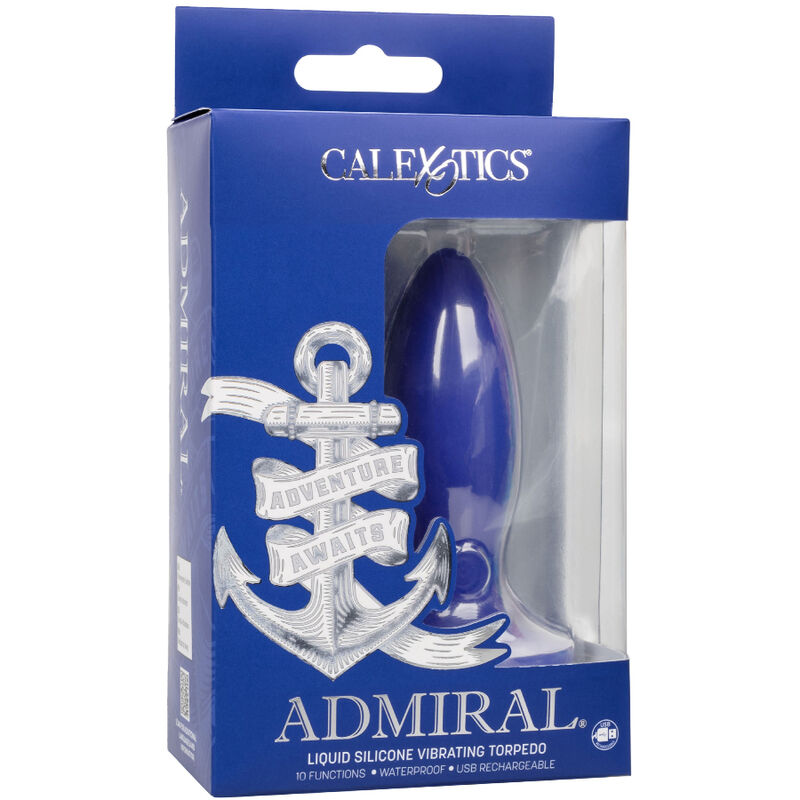 CALEXOTICS - ADMIRAL TORPEDO ANAL PLUG VIBRATOR BLUE