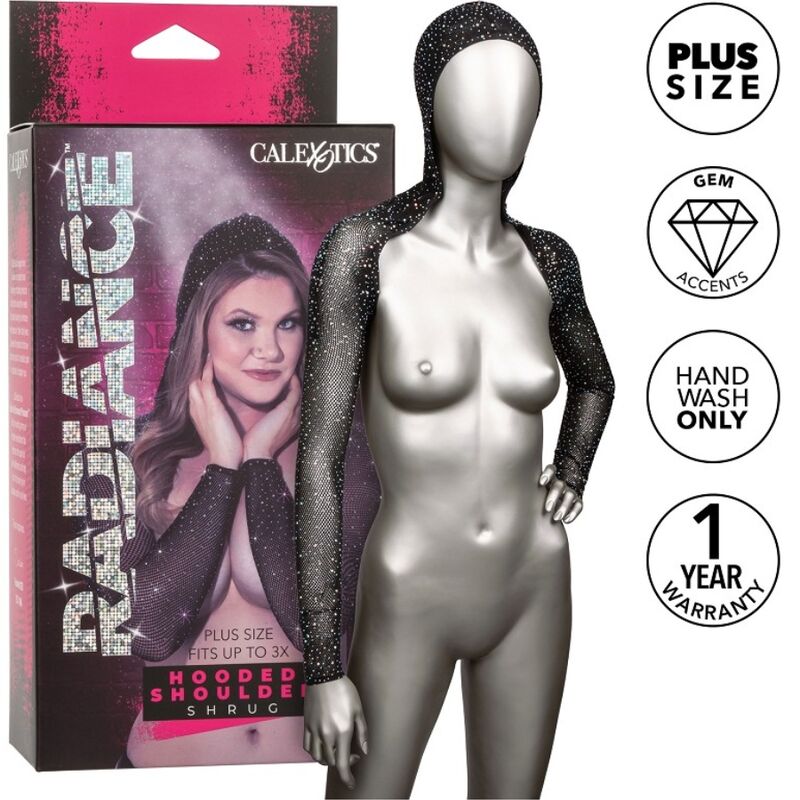 CALEXOTICS - HAUT D'ÉPAULE À CAPUCHE RADIANCE RHIN GRANDE TAILLE