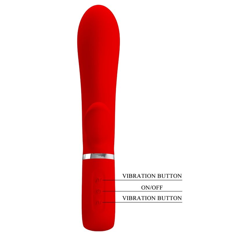 PRETTY LOVE - VIBRADOR MULTIFUNCIÓN PUNTO G THOMAS ROJO