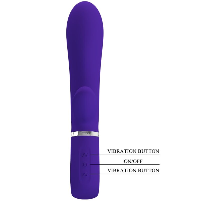 PRETTY LOVE - THOMAS VIBRATEUR MULTIFONCTION POINT G VIOLET