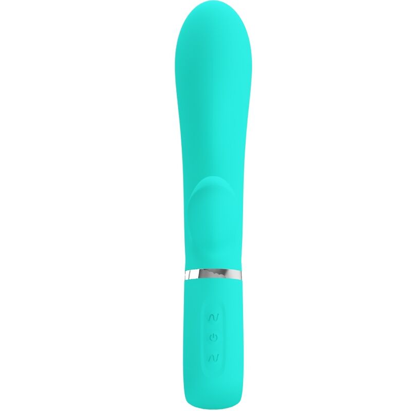 PRETTY LOVE - THOMAS MULTIFUNCTION G-SPOT VIBRATOR AQUA GREEN