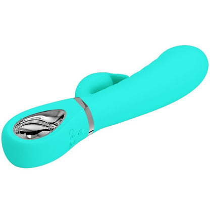 PRETTY LOVE - VIBRATEUR POINT G MULTIFONCTION PRESCOTT AQUA GREEN