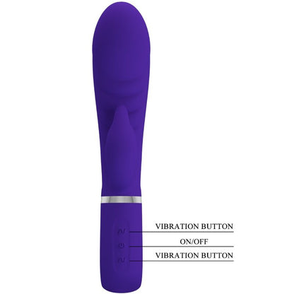 PRETTY LOVE - VIBRADOR MULTIFUNCIÓN PUNTO G PRESCOTT MORADO