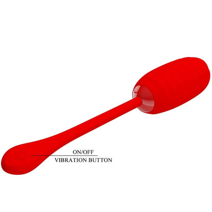 PRETTY LOVE - KIRK RECHARGEABLE VIBRATING EGG RED