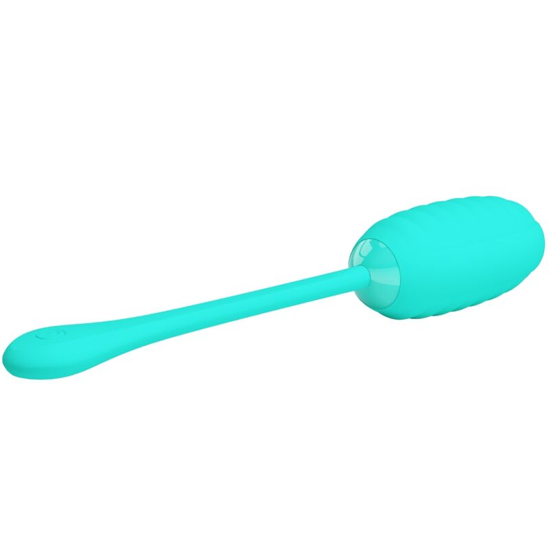 PRETTY LOVE - KIRK RECHARGEABLE VIBRATING EGG AQUA GREEN