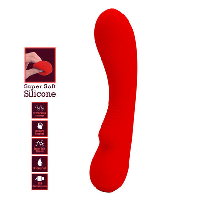 PRETTY LOVE - VIBRADOR RECARGABLE PRESCOTT ROJO