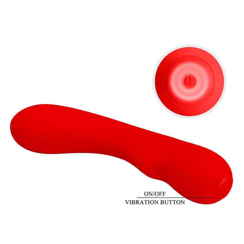 PRETTY LOVE - VIBRADOR RECARGABLE PRESCOTT ROJO