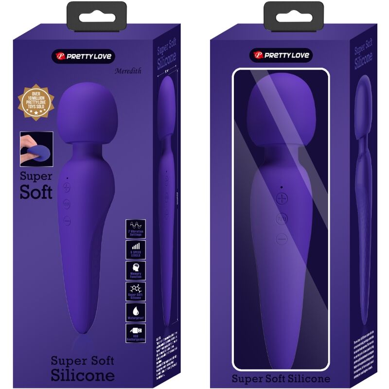 PRETTY LOVE - MASSEUR MEREDITH 12 MODES DE VIBRATIONS VIOLET