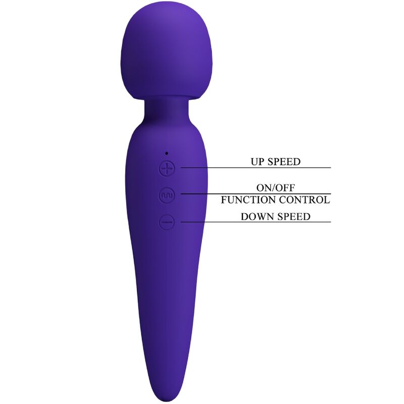 PRETTY LOVE - MASSEUR MEREDITH 12 MODES DE VIBRATIONS VIOLET