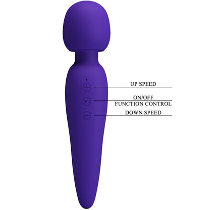 PRETTY LOVE - MASSEUR MEREDITH 12 MODES DE VIBRATIONS VIOLET