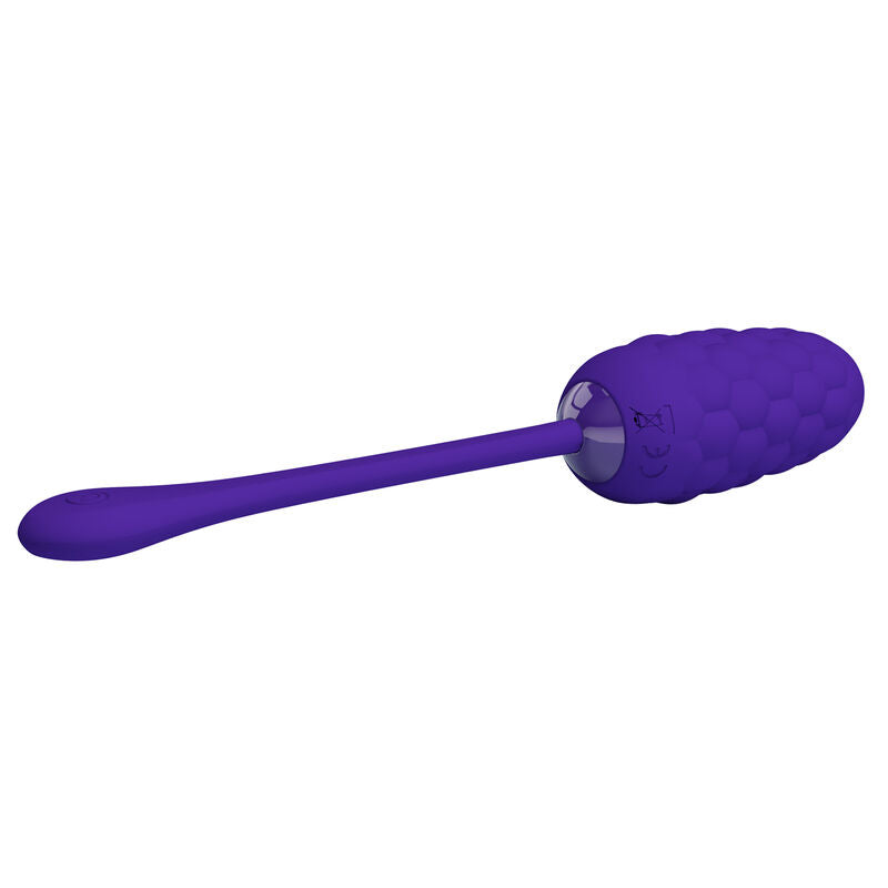 PRETTY LOVE - VIBRATING EGG WITH PURPLE RECHARGEABLE MARINE TEXTURE