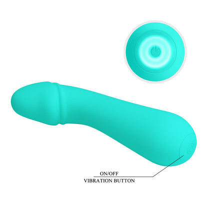 PRETTY LOVE - VIBRATEUR RECHARGEABLE CETUS AQUA GREEN