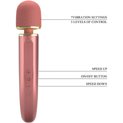 PRETTY LOVE - MASSEUR 7 MODES DE VIBRATIONS ROSE