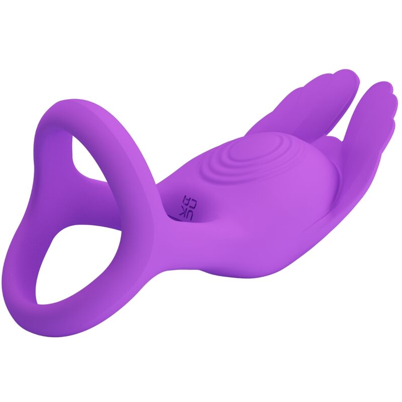 PRETTY LOVE - ANNEAU PÉNIS VIBRANT SILAS 7 VIBRATIONS SILICONE VIOLET