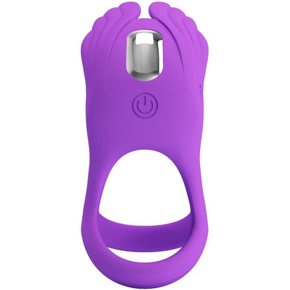 PRETTY LOVE - ANNEAU PÉNIS VIBRANT SILAS 7 VIBRATIONS SILICONE VIOLET