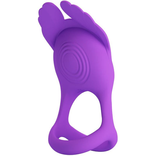 PRETTY LOVE - ANNEAU PÉNIS VIBRANT SILAS 7 VIBRATIONS SILICONE VIOLET