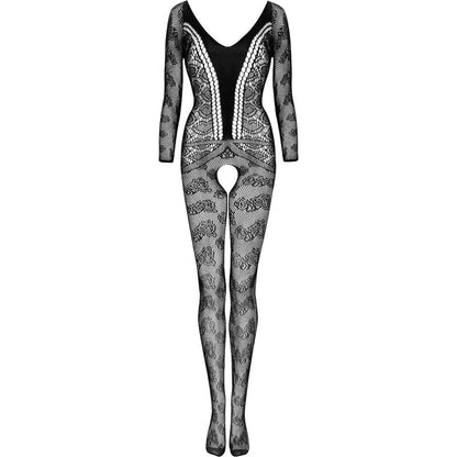 LIVCO CORSETTI FASHION - CORDILL LC 17358 BODYSTOCKING SIN ENTREPIERNA NEGRO TALLA ÚNICA