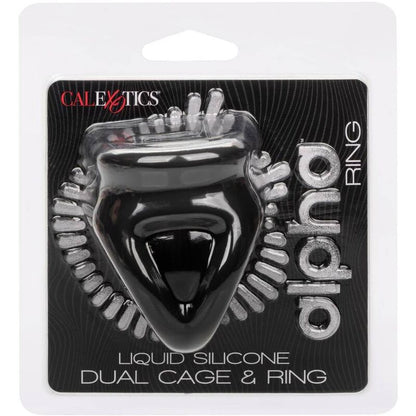 CALEXOTICS - BAGUE ALPHA DOUBLE CAGE NOIRE