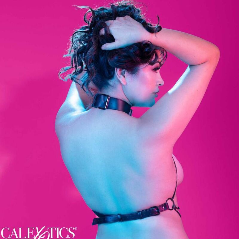 CALEXOTICS - EUPHORIA PLUS SIZE MULTI CHAIN COLLAR HARNESS