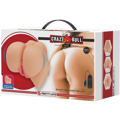 CRAZY BULL - VIBRADOR VAGINA Y ANO REALISTA EMILIA